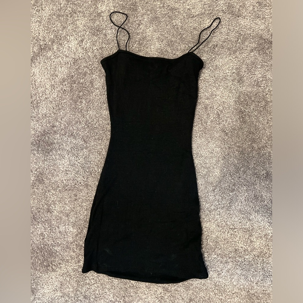 Black mini dress
